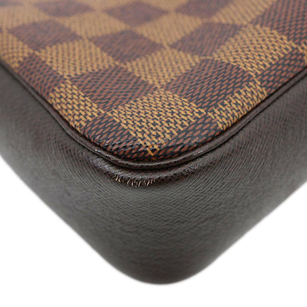 LOUIS VUITTON Trousse Makeup Damier Ebene Pochette Clutch Brown