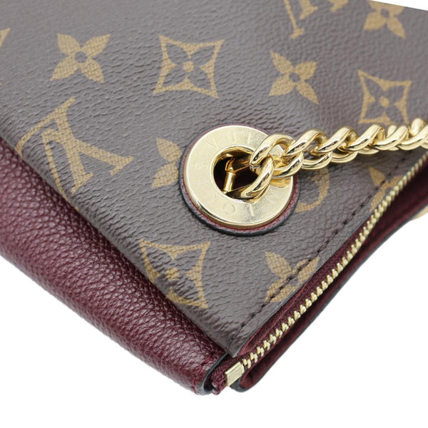 LOUIS VUITTON Surene MM Monogram Canvas Shoulder Bag Bordeaux
