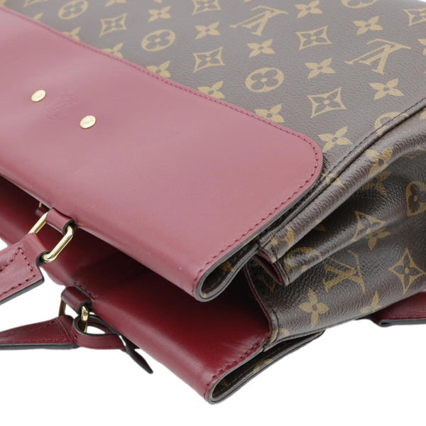 LOUIS VUITTON Venus Monogram Canvas 2way Shoulder Bag Maroon