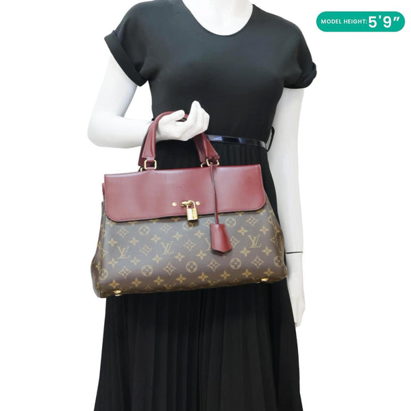 LOUIS VUITTON Venus Monogram Canvas 2way Shoulder Bag Maroon