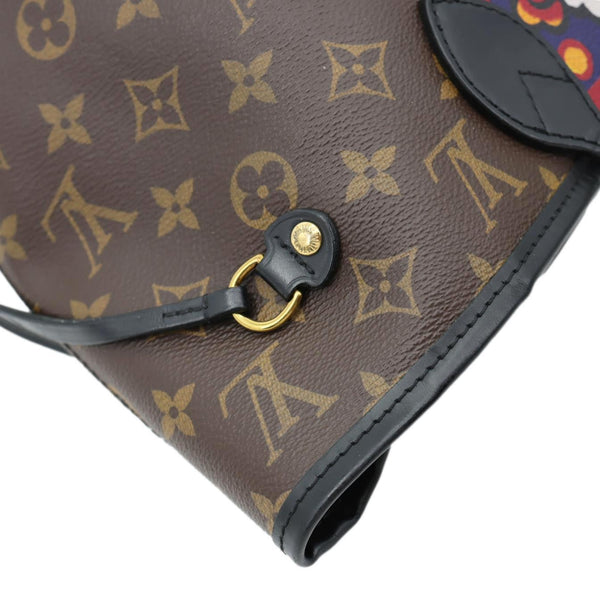 LOUIS VUITTON Neverfull Kabuki MM Monogram Canvas Tote Bag Brown