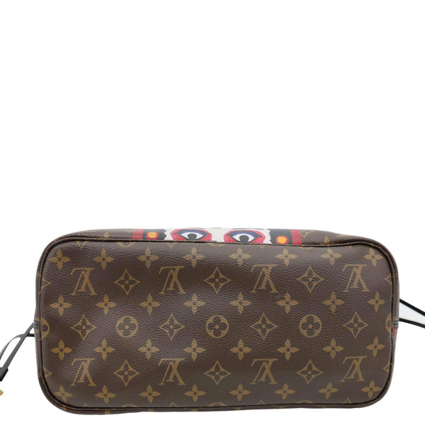LOUIS VUITTON Neverfull Kabuki MM Monogram Canvas Tote Bag Brown