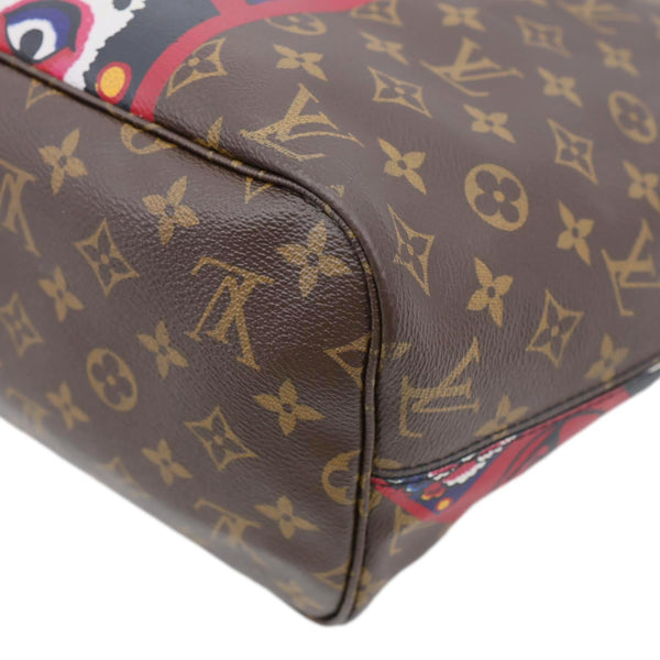 LOUIS VUITTON Neverfull Kabuki MM Monogram Canvas Tote Bag Brown
