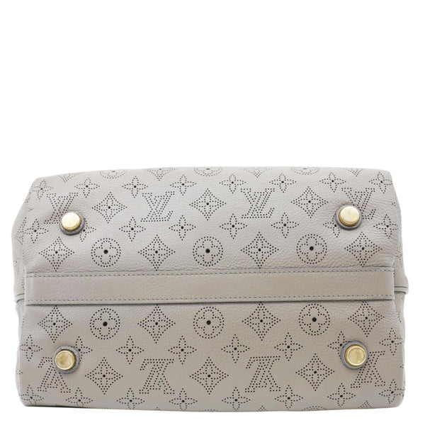 LOUIS VUITTON Cirrus PM Mahina Leather Hobo Bag Taupe