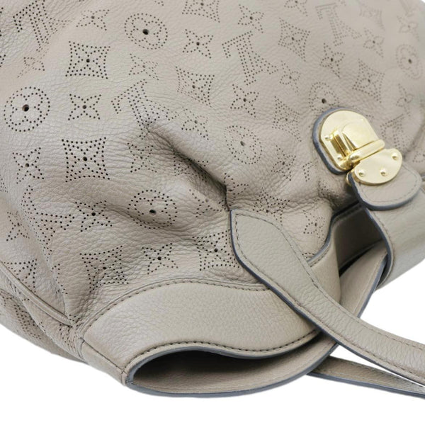 LOUIS VUITTON Cirrus PM Mahina Leather Hobo Bag Taupe