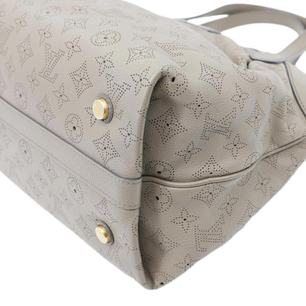 LOUIS VUITTON Cirrus PM Mahina Leather Hobo Bag Taupe