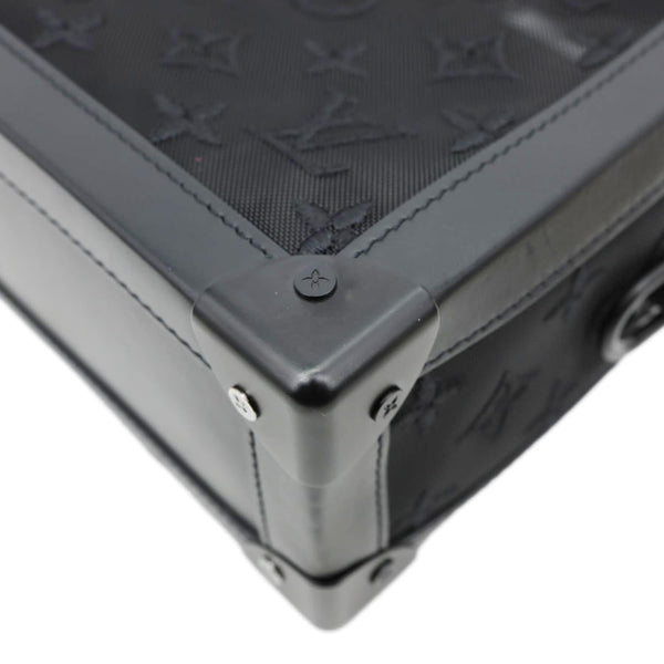 LOUIS VUITTON Soft Trunk Monogram Mesh Crossbody Bag Black