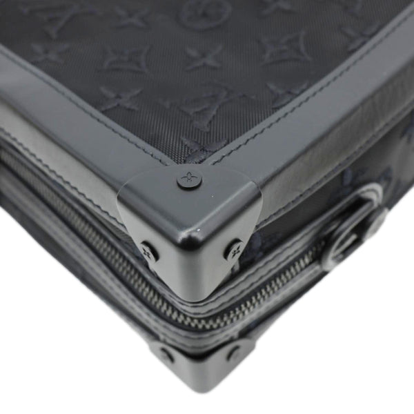 LOUIS VUITTON Soft Trunk Monogram Mesh Crossbody Bag Black