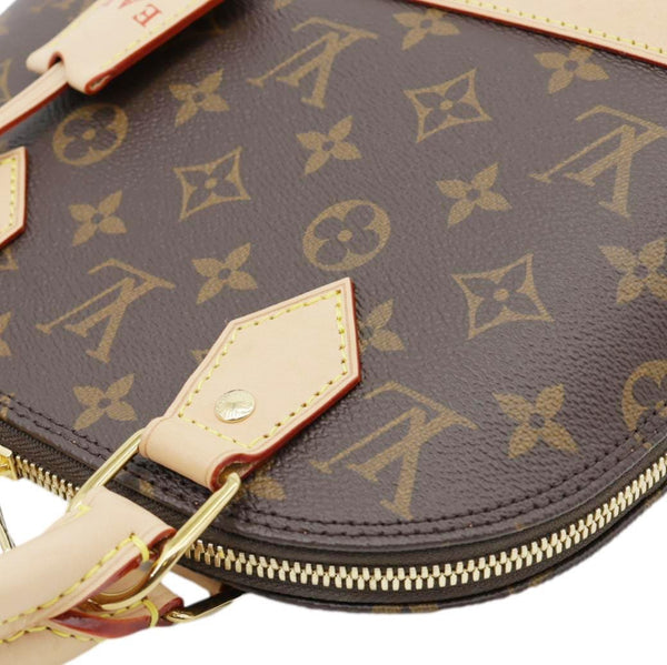 LOUIS VUITTON Alma BB Monogram Canvas Crossbody Bag Brown