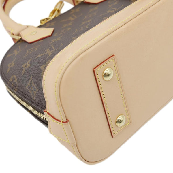 LOUIS VUITTON Alma BB Monogram Canvas Crossbody Bag Brown