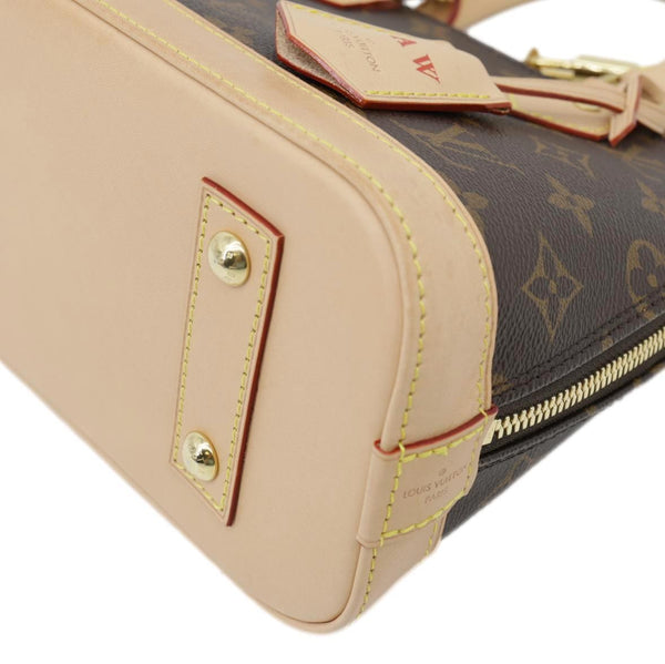 LOUIS VUITTON Alma BB Monogram Canvas Crossbody Bag Brown
