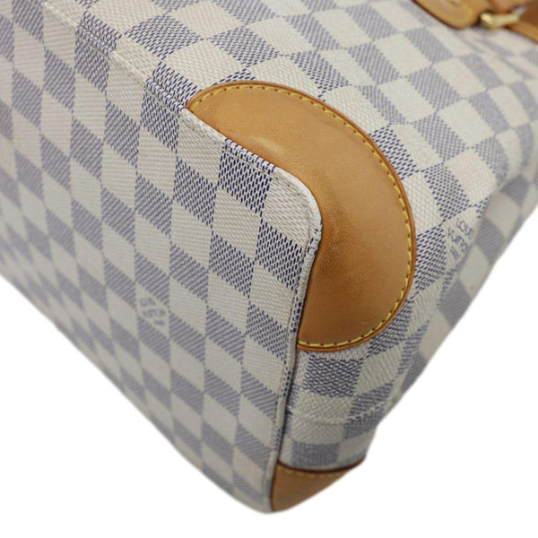 LOUIS VUITTON Hampstead PM Damier Azur Satchel Bag White