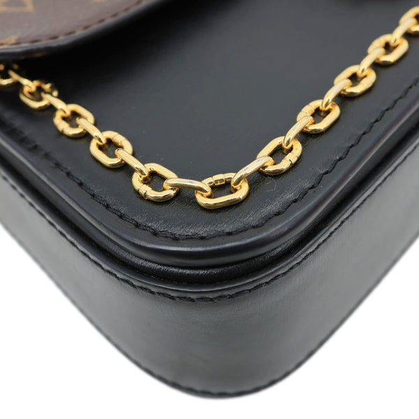 LOUIS VUITTON Neo Saint Cloud Monogram Canvas Shoulder Bag Black