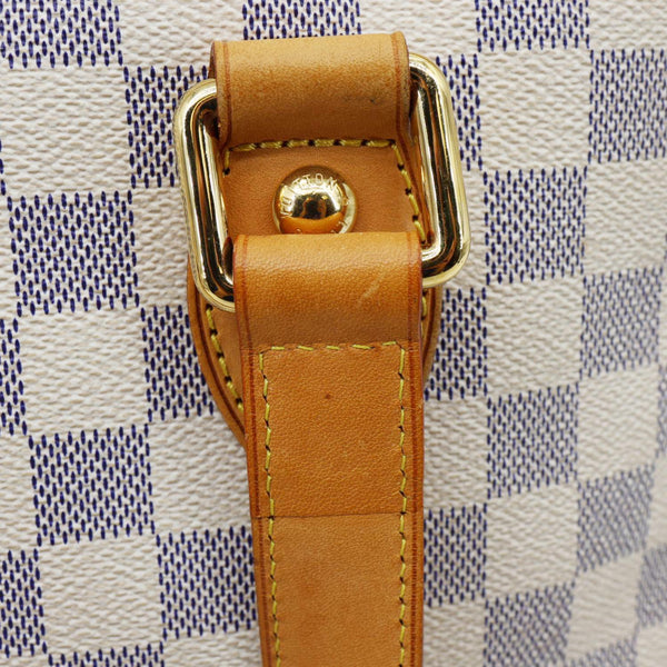 LOUIS VUITTON Hampstead PM Damier Azur Satchel Bag White