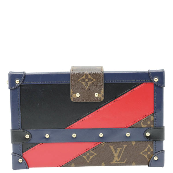 LOUIS VUITTON Petite Malle Malletage Print Monogram Canvas Shoulder Bag Multicolor