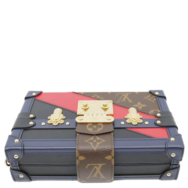 LOUIS VUITTON Petite Malle Malletage Print Monogram Canvas Shoulder Bag Multicolor