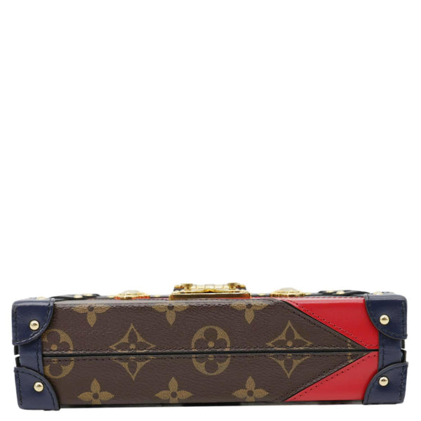 LOUIS VUITTON Petite Malle Malletage Print Monogram Canvas Shoulder Bag Multicolor