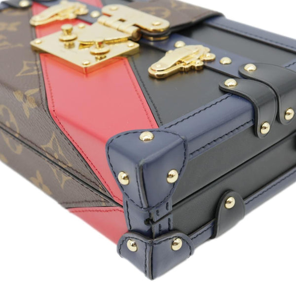 LOUIS VUITTON Petite Malle Malletage Print Monogram Canvas Shoulder Bag Multicolor