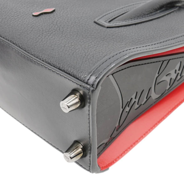 CHRISTIAN LOUBOUTIN Paloma Mini Leather Tote Bag Black