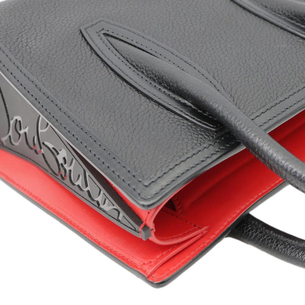 CHRISTIAN LOUBOUTIN Paloma Mini Leather Tote Bag Black