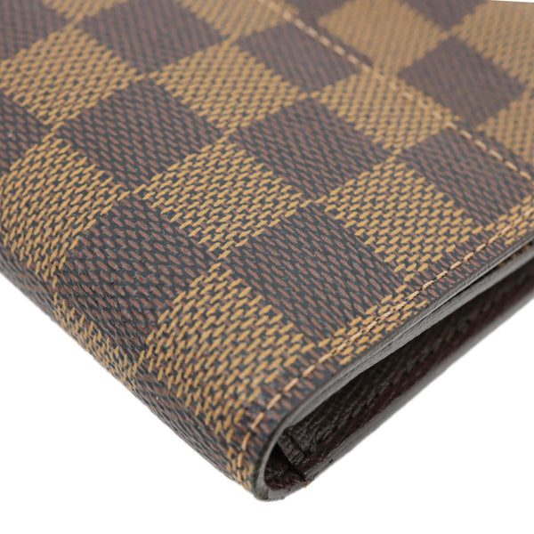 LOUIS VUITTON Sarah Damier Ebene Wallet Brown