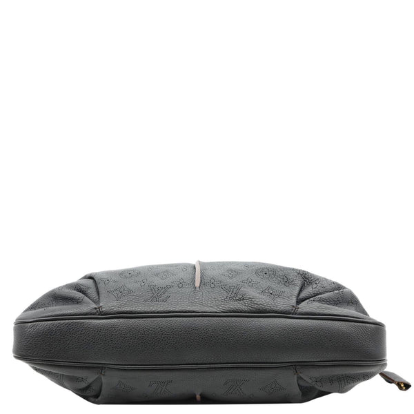 LOUIS VUITTON Selene MM Mahina Leather Tote Shoulder Bag Black