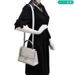 LOUIS VUITTON Grenelle PM Epi Leather Shoulder Bag White