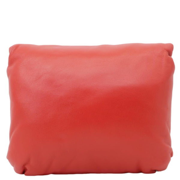 LOEWE Goya Small Puffer Lambskin Leather Shoulder Bag Bag Red