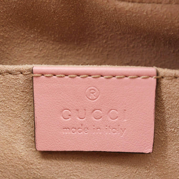 GUCCI GG Marmont Small Matelasse Chevron Leather Camera Bag Pink 447632