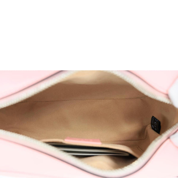 GUCCI GG Marmont Small Matelasse Chevron Leather Camera Bag Pink 447632