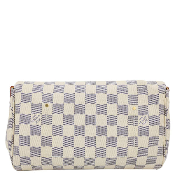 LOUIS VUITTON Favorite MM Damier Azur Crossbody Bag White