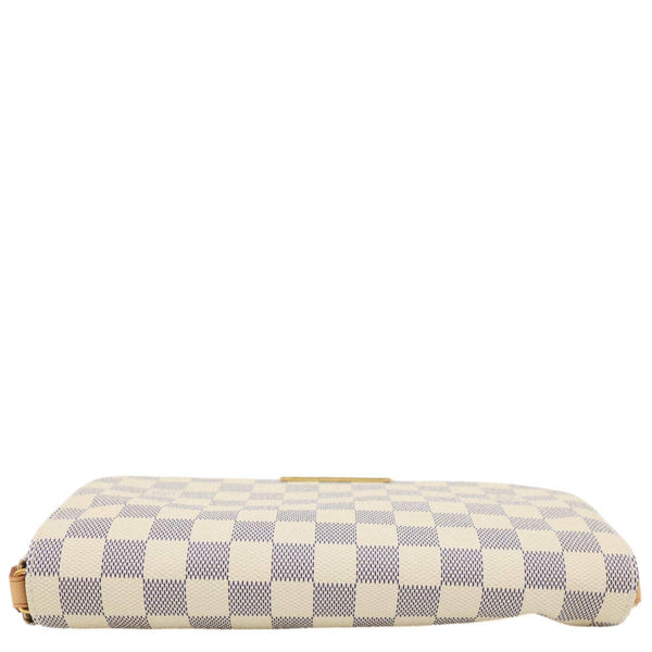 LOUIS VUITTON Favorite MM Damier Azur Crossbody Bag White