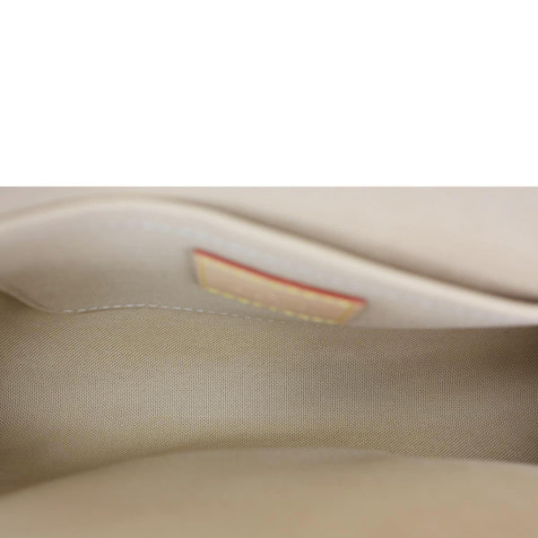 LOUIS VUITTON Favorite MM Damier Azur Crossbody Bag White