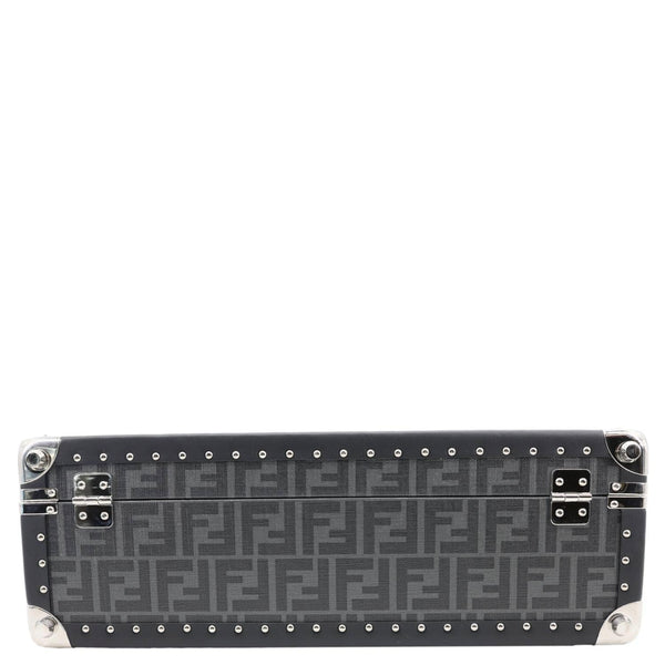 FENDI FF Logo Medium Zucca Canvas Rigid Suitcase Grey