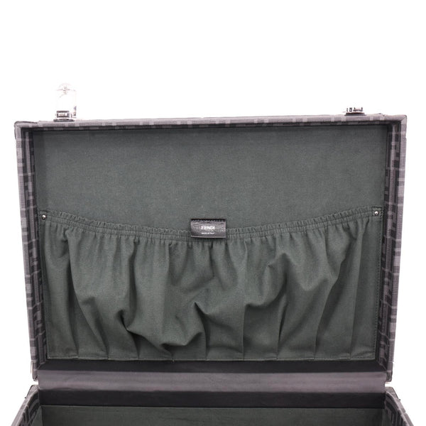 FENDI FF Logo Medium Zucca Canvas Rigid Suitcase Grey