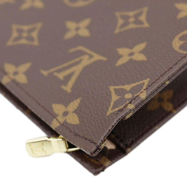 LOUIS VUITTON Toiletry Pouch 26 Monogram Canvas Clutch Brown