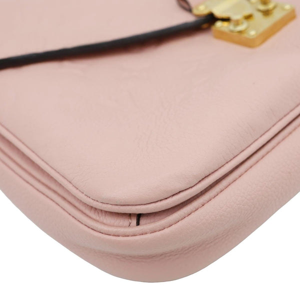 LOUIS VUITTON Metis Pochette Monogram Empreinte Leather Crossbody Bag Pink