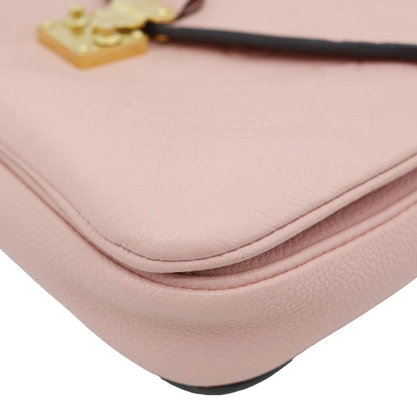 LOUIS VUITTON Metis Pochette Monogram Empreinte Leather Crossbody Bag Pink