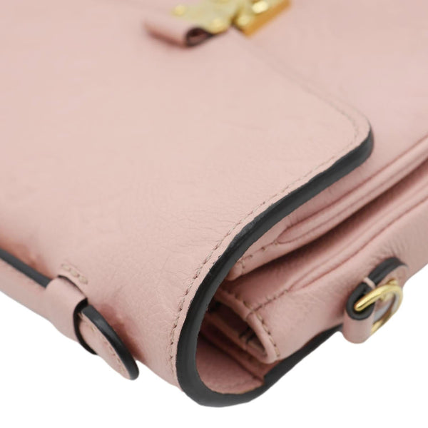 LOUIS VUITTON Metis Pochette Monogram Empreinte Leather Crossbody Bag Pink
