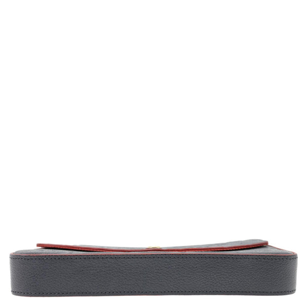 LOUIS VUITTON Felicie Pochette Monogram Empreinte Crossbody Bag Navy Blue