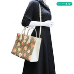 GUCCI Interlocking G Small GG Supreme Les Pommes Canvas Tote Bag Beige 659983