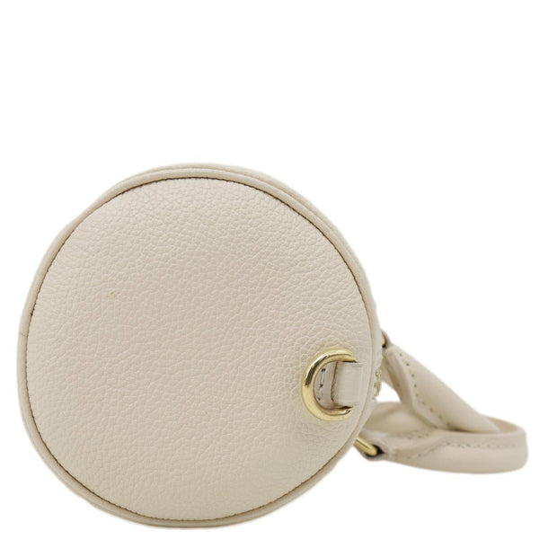 LOUIS VUITTON Papillon BB Monogram Empreinte Leather Shoulder Bag Off White