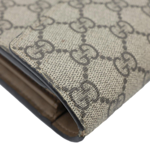 GUCCI Dionysus GG Supreme Canvas Chain Wallet Crossbody Bag Beige 401231