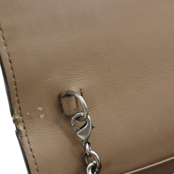 GUCCI Dionysus GG Supreme Canvas Chain Wallet Crossbody Bag Beige 401231