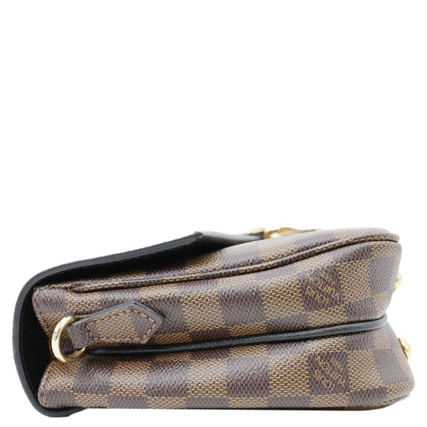 Louis Vuitton Clapton Damier Ebene Shoulder Bag Black