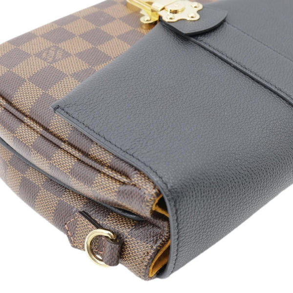 Louis Vuitton Clapton Damier Ebene Shoulder Bag Black