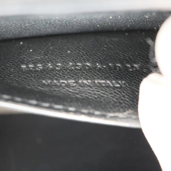 YVES SAINT LAURENT Solferino Small Calfskin Leather Shoulder Bag Off White