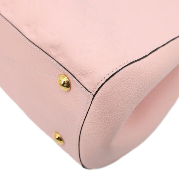 LOUIS VUITTON Montaigne MM Monogram Empreinte Shoulder Bag Pink