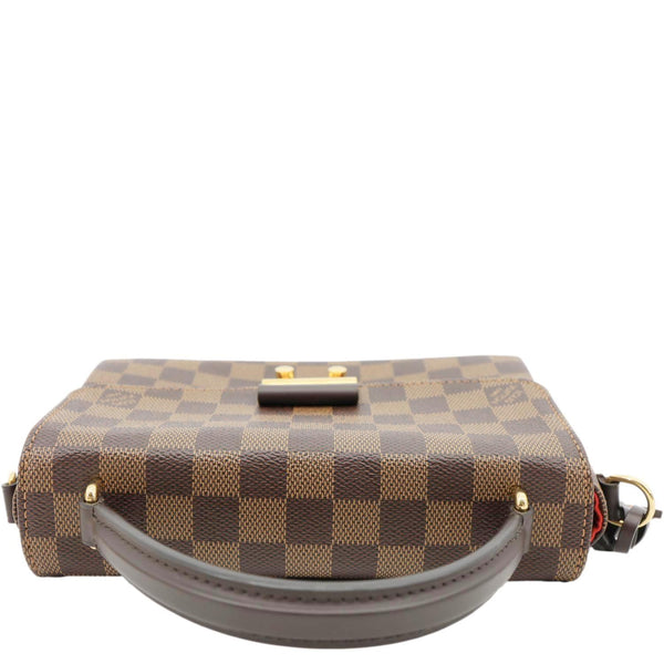 LOUIS VUITTON Croisette Damier Ebene Crossbody Bag Brown