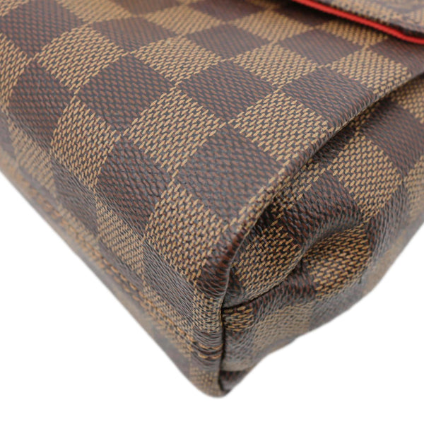 LOUIS VUITTON Croisette Damier Ebene Crossbody Bag Brown